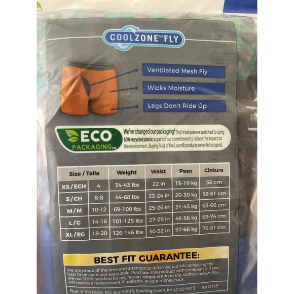 Fruit of the Loom Boys Cool Zone Fly Boxer Briefs 7-Pack - Picture 3 of 4